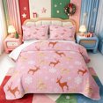 thumbnail image 2 of Manfei Xmas Holiday Season Quilt Full,Kawaii Christmas Ball Full Bedspread Sets,3-Piece,1 Coverlet and 2 Pillowcases, 2 of 7