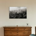 thumbnail image 2 of wall26 Canvas Wall Art - Misty Forest in Black and White - Gallery Wrap Modern Home Art | Ready to Hang - 12x18 inches, 2 of 4