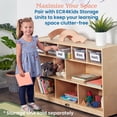 thumbnail image 6 of ECR4Kids Scoop Front Plastic Storage Bins, Multipurpose Organization, Clear, 5-Piece, 6 of 10