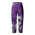 thumbnail image 2 of Pantalon à Taille Élastique pour Femmes Pantalon Décontracté pour Femmes avec Poches Ajusté Taille Haute Élastique Imprimé Pantalon de Sport en Coton et Lin Pantalon en Coton et Lin pour Femmes Pantalon Taille Haute pour Femmes Pantalon pour Femmes à Taille Élastique, 2 of 5