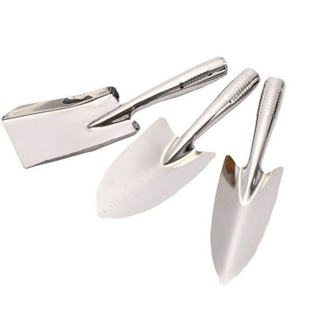 Gardening Tools, 3 Pieces 100% Stainless Steel Gardening Kit Outdoor Hand Tools,