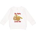 thumbnail image 2 of Inktastic My Nana Loves Me Sloth Toddler Sweatshirt, 2 of 4