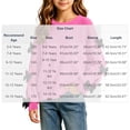 thumbnail image 5 of FRSASU Girls Bow Decorative Long Sleeve Crew‑Neck Fleece Pullover Sweatshirt Drop Shoulder Casual Tops Hot Pink, 5 of 5