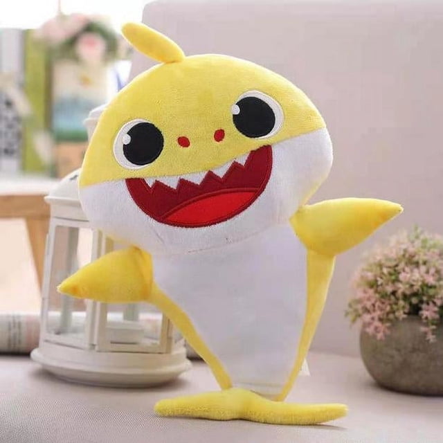 20cm Baby Sharking Plush Soft Baby Doll Cartoon Stuffed Plush Toys for Boy Girl, Yellow
