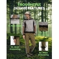 thumbnail image 4 of HENNCHEE Mosquito Suits for Adults, Mesh Net Bug Jacket Pant Suit, Outdoor Full Body Protection Mosquito Proof Clothing (S/M, Green), 4 of 7