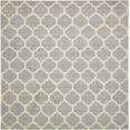 thumbnail image 3 of Unique Loom Trellis Collection Area Rug - Philadelphia (10' Square Light Gray/Beige), 3 of 10