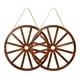 thumbnail image 1 of 2 piezas de decoración de ruedas de carreta de madera, decoración de pared de ruedas de carreta vintage, decoración de madera para bar o garaje, 1 of 7