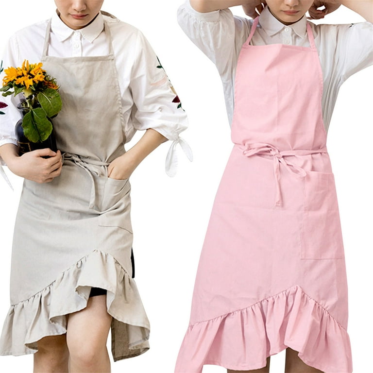 COUTEXYI Adults Apron, Housekeeping Sleeveless Apron Cooking