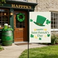 thumbnail image 6 of AuroraX St. Patrick's Day Shamrock Pot Of Gold Leprechaun Garden Flag 12.5 x 18 Inch Green Everything Garden Flag Four-Leaf Clover Spring Home Decoration for Indoor & Outdoor Party, 6 of 6