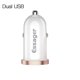 thumbnail image 1 of Essager Adaptador de carga para encendedor de coche con cargador de coche de dos puertos, doble USB, color blanco Advancent EL5286-03, 1 of 2