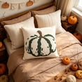 thumbnail image 6 of Fall Embroidered Pillow, Maple Leaf Cushion, Halloween Sofa Decor, Tufted Textured Design and Festive Themed Patterns for Living Room Sofas, Bedroom Accents, and Party Settings, 6 of 6