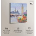 thumbnail image 2 of London Flower Market Canvas Monet Inspired Poster by Art Remedy, Gallery Wrapped, 24" x 30", 2 of 7