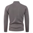 thumbnail image 6 of Betivan Mens Slim Fit Zip Up Mock Neck Polo Sweater Casual Long Sleeve Sweater and Pullover Sweaters with Ribbing Edge, 6 of 7