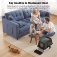 thumbnail image 4 of AKDSteel Stainless Steel Covered Litter Box, X Large Top Entry Metal Litter Box for Cats, Dog Proof Litter Boxes with Flip Cover, Removable Top and Litter Scooper, Easy to Clean, 4 of 7