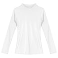 thumbnail image 5 of Eandarui Women's Long Sleeve T-Shirt Casual Solid Color Slim Fit Breathable Tops Yoga Sportwear White XL, 5 of 7