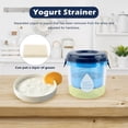 thumbnail image 3 of Colador de yogur JIANWEI con tapa, reutilizable con malla ultrafina, 3 of 9