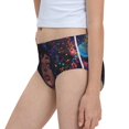 thumbnail image 7 of Xecao Cosmic Garden Woman Portrait Print Toddler Girls' Underwear, Organic Cotton, Tag-Free Comfort Briefs, 7 of 7