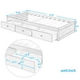 thumbnail image 7 of Twin Bed with Storage Platform Bed with 3 Drawers Captain Bed Frame, 7 of 7