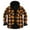 [1] Yellow, variant on Chiccall Mens Flannel Hoodie Shirt Thick Warm Fleece Lined Plaid Drawstring Button Down Hooded Jacket for Men Fall Winter Casual Stylish Coats with Pocket