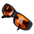thumbnail image 2 of Gafas de seguridad de 190 a 490 nm, montura negra, lente naranja OD5, gafas de protección ocular con bloqueo de luz para salón de belleza en casa, 2 of 5