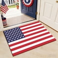 thumbnail image 5 of Anhility 4th of July Bathroom Rug Non Slip Bath Carpet Red Blue White Star Stripe Door Mat for 250th Anniversary Patriotic Independence Day Home Decoration, 24"x16", 5 of 6