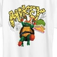 thumbnail image 3 of Teenage Mutant Ninja Turtles: Mutant Mayhem - Michelangelo AKA Mikey - Pizza Rules - Plus Size - Women's Short Sleeve Graphic T-Shirt, 3 of 5