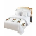 thumbnail image 2 of Xipuska Brown Cute Monkey Bed Runners for Queen Size Bed, Decorative Bed Throws for Foot of Bed, Playing Funny Animal on Branch Bed Runner Sofa Throw Bedding Scarf Protector Slipcover for Bedroom, 2 of 6