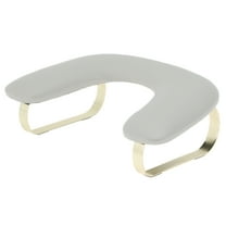 Unique Bargains U Shaped Manicure Hand Rest Detachable Arm Rest for Nail Tech for Salons or Home Use Gray