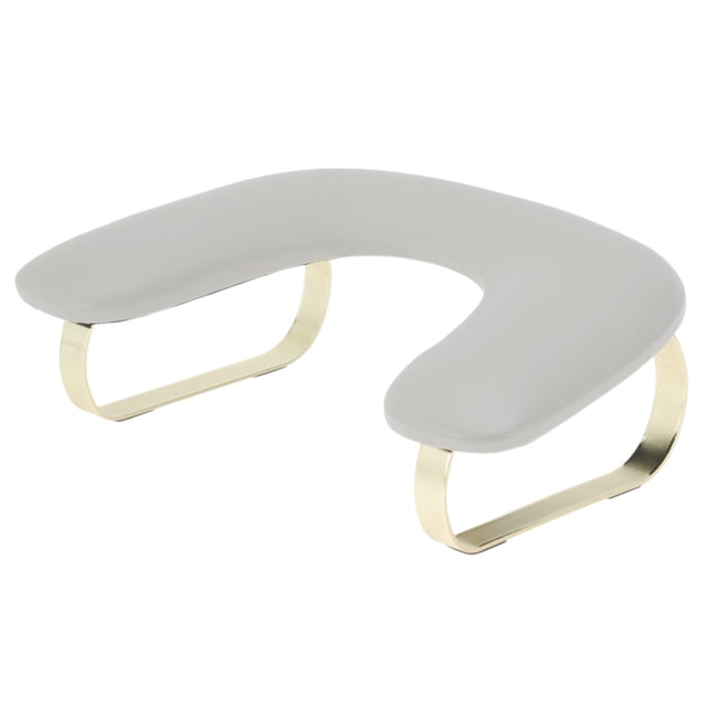 Reposa Manos de Manicura en Forma de U de Unique Bargains, Reposamanos Desmontable para Técnicos de Uñas para Uso en Salones o en Casa, Gris