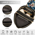 thumbnail image 4 of Stylish Leather Crossbody Bag 8.46x5.9x2.16In Easy To Carry Multi-Purpose Travel Hiking Shopping Fashion Bag White Flowers Beautiful, 4 of 7