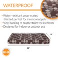 thumbnail image 3 of K&H Pet Products Superior Orthopedic Indoor/Outdoor Bed Brown/Paw Large 35 X 46 X 4 Inches, 3 of 10