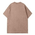 thumbnail image 3 of PNTUTB Men's Fashion Solid Color Vintage-inspired Casual Round Neck Short Sleeve Versatile Loose T Shirts, 3 of 5