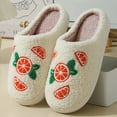 thumbnail image 2 of Leozcaa Pantoufles pour Femmes Imprimé Fleur Hiver Chaud Mousse à Mémoire Chaussures de Maison Moelleuses Plateforme Intérieur Chambre, 2 of 9