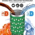 thumbnail image 3 of Christmas 30oz Handheld Travel Tumbler with Handle – Double Wall Stainless Steel Insulated Cup, Flip Straw Lid, Leak-Proof & BPA-Free for Hot and Cold Drinks – Durable Coffee & Juice Mug Black, 3 of 7