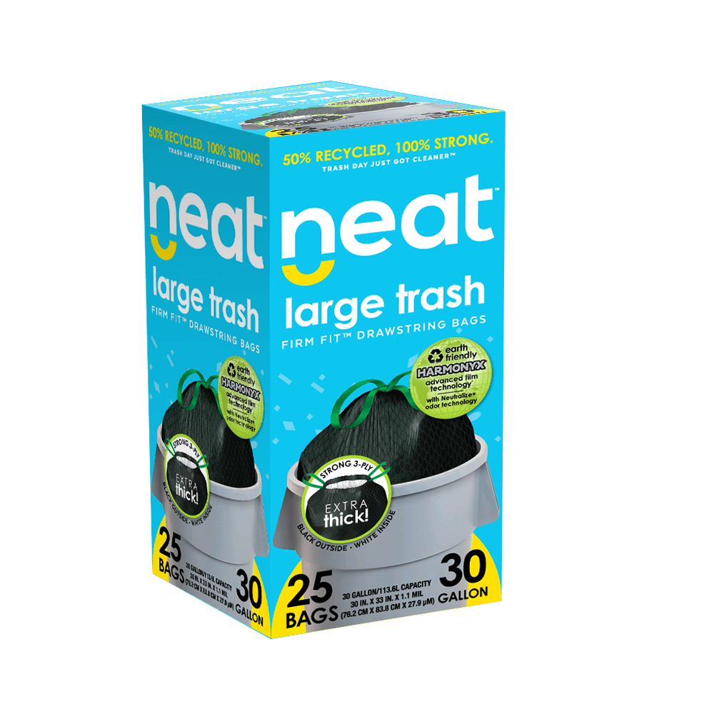 30 GAL Super Value Drawstring Outdoor Trash Bags, 50 Count, 1.1 MIL  Thickness Durable Kitchen Trash Bags, Black Large Garbage Bags – Ri Pac