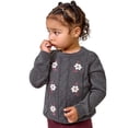 thumbnail image 3 of Modern Moments by Gerber Toddler Girl Embroidered Cabel Sweater, Sizes 12 Months - 5T, 3 of 9