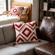 thumbnail image 5 of BohemianStyle Tufted Throw Pillow Cover 5 Colors Available Geometric DiamondPattern Cushion Cover With Tassels Ideal For Sofas Beds And Home Decor, 5 of 6