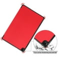 thumbnail image 6 of Dteck Case for Lenovo Tab M10 Case 10.1 Inch 3rd Gen 2022 (TB-328F),Magnetic Auto Sleep/Wake Leather Tri-fold Folio Slim Case Hybrid Kickstand Cover,Red, 6 of 6