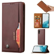 for Samsung Galaxy A54 5G 6.4 inch Case Wallet, Business Design with Card Slot Photo Kickstand Magnetic Soft PU Leather Flip Fold Case for Samsung Galaxy A54 5G Wallet Case,Winered