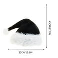 thumbnail image 2 of Bwiyojiz Christmas Decorations Thickened Large Santa Hat Party, Gifts for Family, Black, 2 of 4