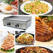 Techtongda Commercial Home Gas Grill Griddle Camp Countertop Flat Cooking Griddle Grill 2800Pa