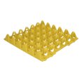 thumbnail image 3 of "30-Cell Durable Plastic Egg Trays - Set of 5 Stackable Yellow Containers for Farm & Home Use"  

(Character count: 99)  

Alternative option:  
"Premium Stackable Egg Storage Trays - 5 Pack Heavy, 3 of 6