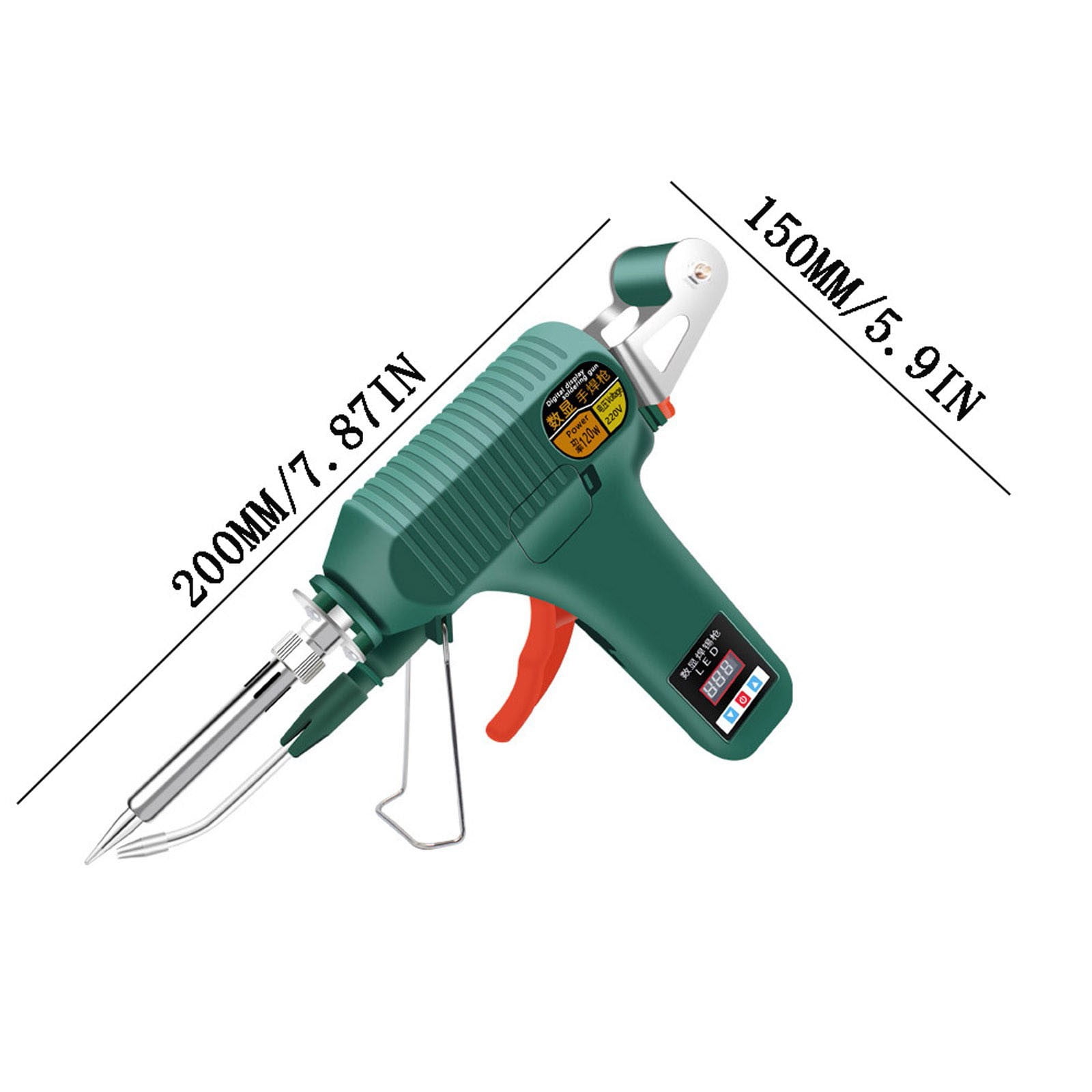 ZYXWVU Digital Display Handheld Manual Soldering Iron Internal Heating Automatic Tin Feeding High Power Professional Repair Handy Tool