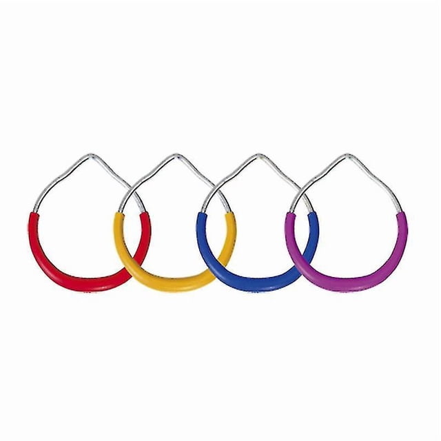 Metal Swing Rings - Backyard Outdoor Gymnastics Ring, Monkey Ring, Climbing Ring and Obstacle Ring (Random Color)