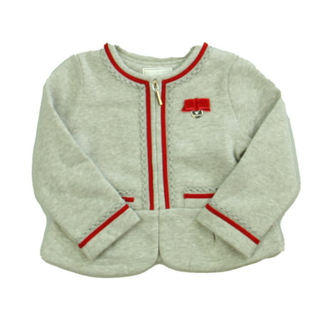 

Pre-owned Mayoral Girls Gray | Red Jacket size: 12 Months