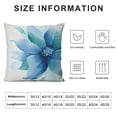 thumbnail image 5 of BANET Throw Pillow Cushion Cover, Big Single Blue Artwork Decorative Square Accent, Pillow Case for Bedroom Living Room and Dorm 24x24in, 5 of 5