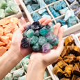 thumbnail image 3 of GHSDFBB Bulk Healing Crystals Rough Stones-Large 1" Natural Raw Stones Crystal for Reiki Healing, Wicca, Witchcraft, Tumbling, Cabbing, Fountain Rocks, Decoration, Polishing 0.5lb, 3 of 6