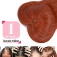thumbnail image 4 of Short Hair Topper 12 Inch Layered Hair Toppers with Curtain Bangs for Women with Thinning Hair or Hair Loss Synthetic Wiglets Hair Pieces for Women(Ash Light Brown with Highlights), 4 of 6