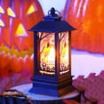 thumbnail image 2 of CoreLiving Decorative Halloween Lantern, 5x2 Inch Battery Operated LED Candle, Flickering Flameless Light for Indoor Outdoor Porch Party Home Decor, 2 of 10