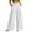 White 1, variant on Vynhevius Womens Sweatpants Wide Leg Full Length Palazzo Culottes with Pockets Front Pleat Button Zip Fly Elastic Waist Loose Winter Casual Solid Trousers